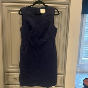 Navy blue sleeveless Kate spade dress is perfect condition.